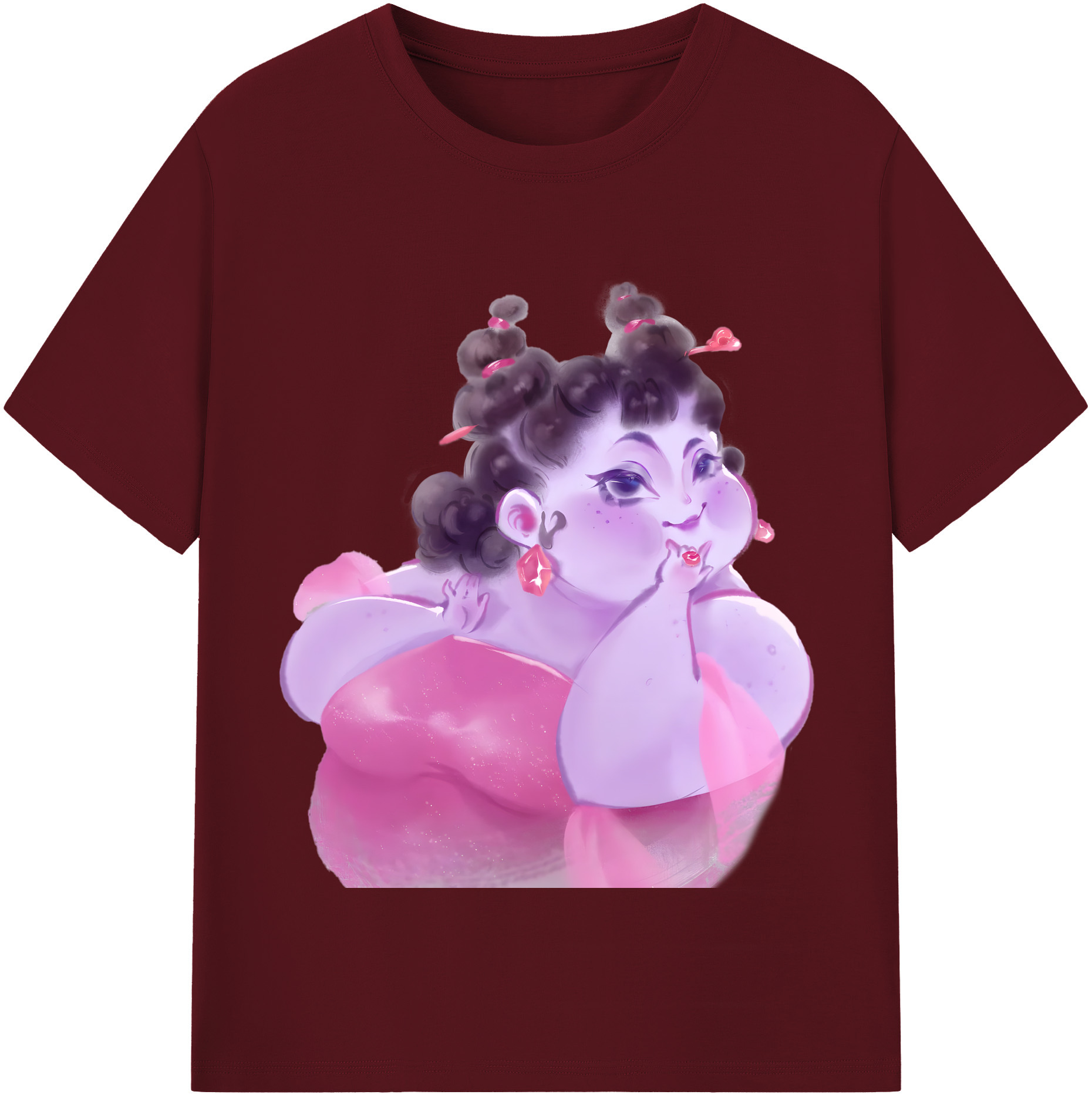 （画像用） Ne Zha 2 ナタ 魔童の大暴れ 綿100％半袖Tシャツ（フロントプリント）